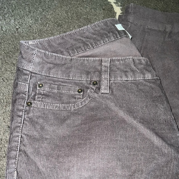 Garnet Hill Gray MidRise Corduroy Pants Size 6 - Picture 2 of 9